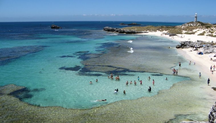 The Basin beach on Rottnest Island