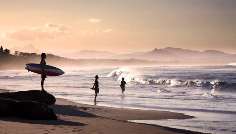 Byron Bay Beach Surfer