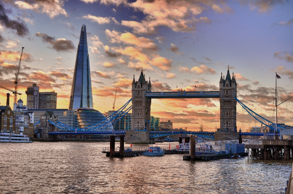 London Tower Bridge and Shard