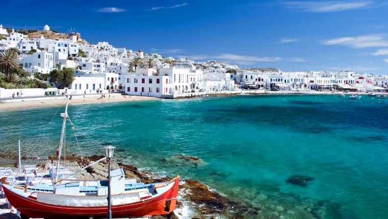 The main town on Mykonos