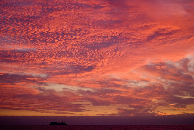 Enjoy magnificent sunsets in Tahiti